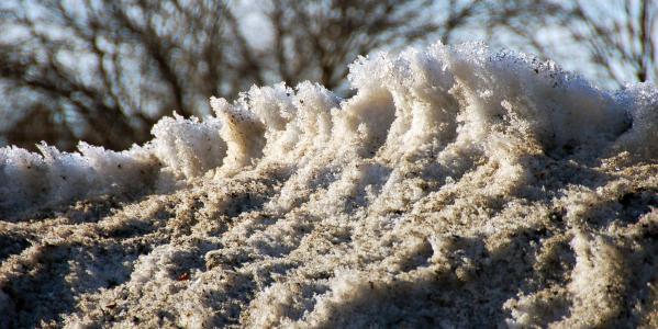 Der Schnee war schmutzig