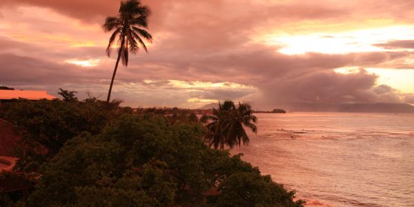 Little Samuel auf Tahiti